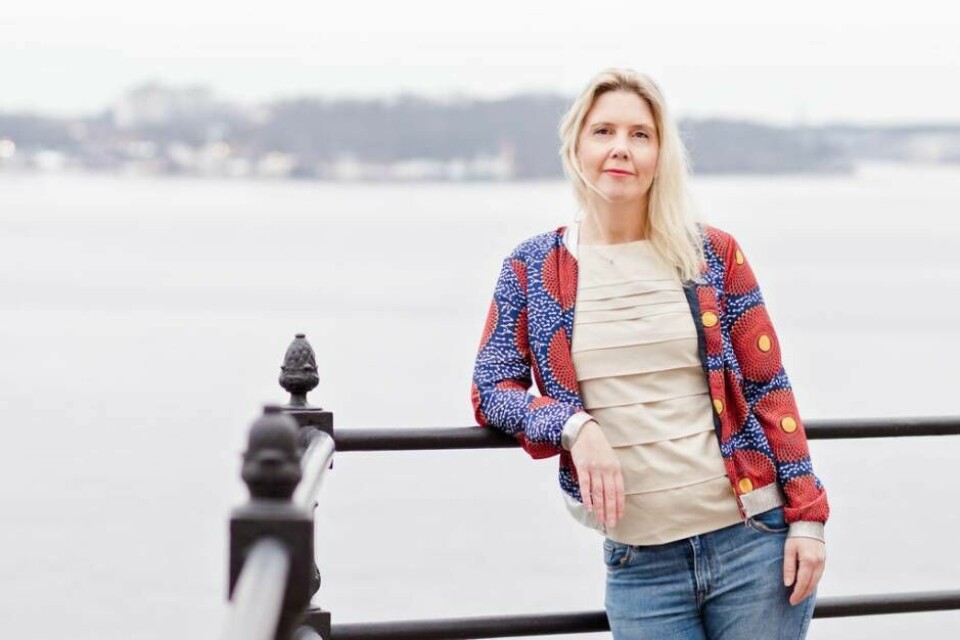 Västerås Tidnings vinskribent Jenny Asplund. Foto: Janine Laag
