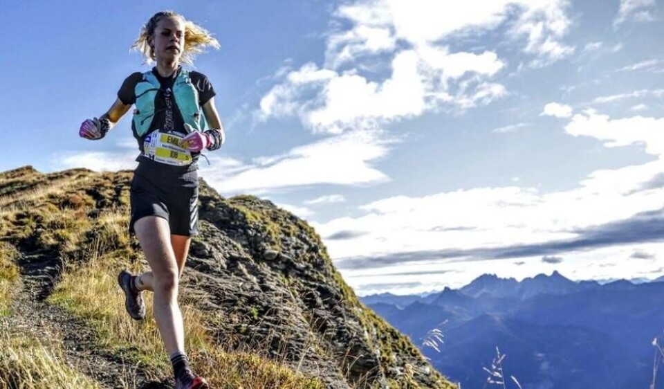 Västerås svenska mästarinna Emilia Brangefält är uttagen som den yngsta löparen i den svenska truppen till trail-VM i Thailand i november. Här från en tävling i Österrike i september. ”En perfekt uppvärmning inför VM med många höjdmeter”, säger hon. Foto: Privat Västerås svenska mästarinna Emilia Brangefält är uttagen som den yngsta löparen i den svenska truppen till trail-VM i Thailand i november. Här från en tävling i Österrike i september. ”En perfekt uppvärmning inför VM med många höjdmeter”, säger hon. Foto: Privat