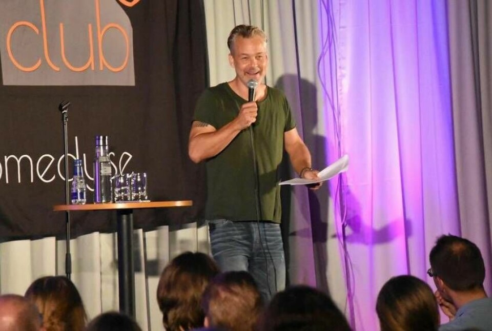 En av alla höjdare genom åren. Henrik Schyffert under sitt besök hos Västerås Comedy Club 2016 – en av höjdarna när Joachim Björkvall får välja ut några pärlor.