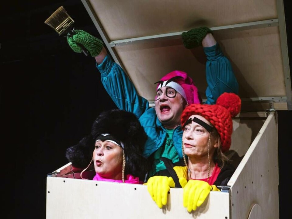 Ur föreställningen ”Alla mot alla”, som spelas på söndag på 4:e teatern i Culturen. Från 3 år. Foto: Fredrik Lundqvist Ur föreställningen ”Alla mot alla”, som spelas på söndag på 4:e teatern i Culturen. Från 3 år. Foto: Fredrik Lundqvist