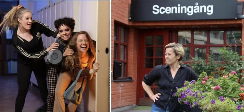 Redo för finalen. Bodil Malmberg, som gick ut scenskolan i Malmö 1991 och varit på Västmanlands Teater i över 20 år, ser fram emot premiären av ”Språng – I ett andetag växer jag” 24 september. ”Det känns spännande och väldigt roligt”, säger hon. Foto: Pressbild och Jonas Bergkvist
