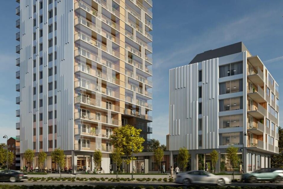 I det lägre huset kommer colivingboendet finnas.