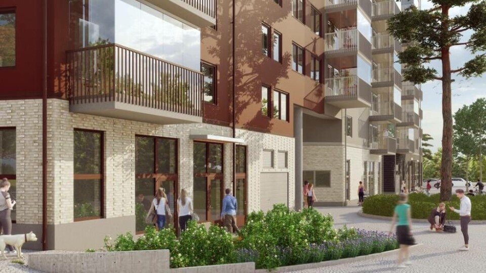 Gatumiljö och entréer till några av Hus B:s 183 lägenheter. Foto: TOL Arkitekter×1 / 2Visa bildtextBild 1 av 2 Gatumiljö och entréer till några av Hus B:s 183 lägenheter. Foto: TOL Arkitekter×1 / 2Visa bildtextBild 1 av 2