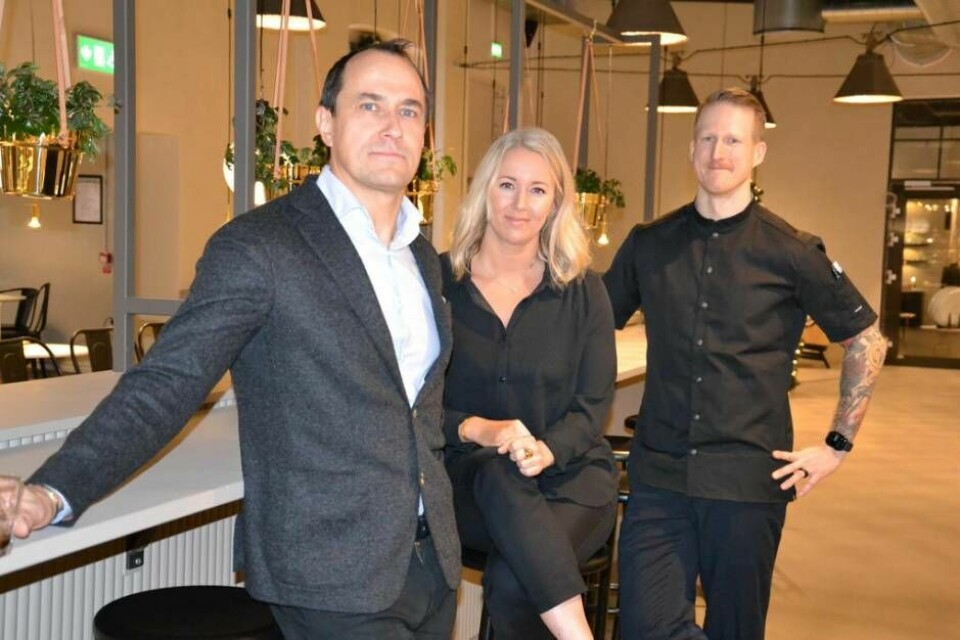 Anders Johansson, Sofia Waldmann och Christoffer Andersson Bossen. Foto: Helena Andersson