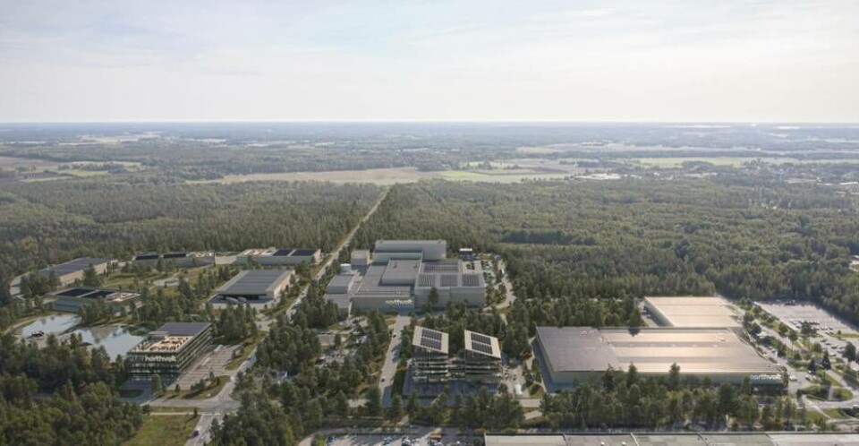 Växer snabbt. Northvolts vision är att fortsätta växa i Västerås. Här är en illustration som visar hur området ska kunna se ut i framtiden. Växer snabbt. Northvolts vision är att fortsätta växa i Västerås. Här är en illustration som visar hur området ska kunna se ut i framtiden.