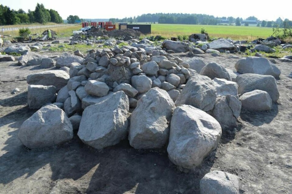Från utgrävningar längs E18 i Köpingstrakten. Foto: Arkeologerna