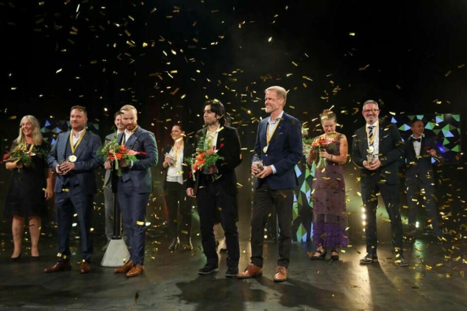 Vinnarna hyllades på scenen i samband med den coronasäkrade Guldstänksgalan. Foto: Avig Kazanjian