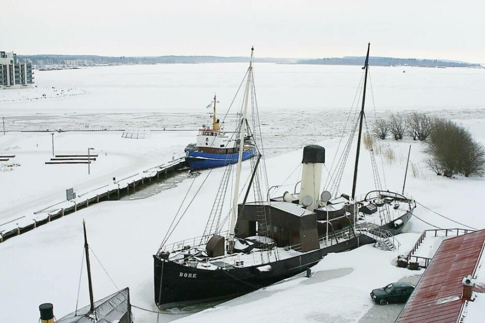 Kan bli museum. Isbrytaren Bore har fungerat som isbrytare i Västerås under 40 år. Nu lämnar fartyget Västerås för att eventuellt bli ett museum i Tallin. Foto: Antti Korhonen Kan bli museum. Isbrytaren Bore har fungerat som isbrytare i Västerås under 40 år. Nu lämnar fartyget Västerås för att eventuellt bli ett museum i Tallin. Foto: Antti Korhonen
