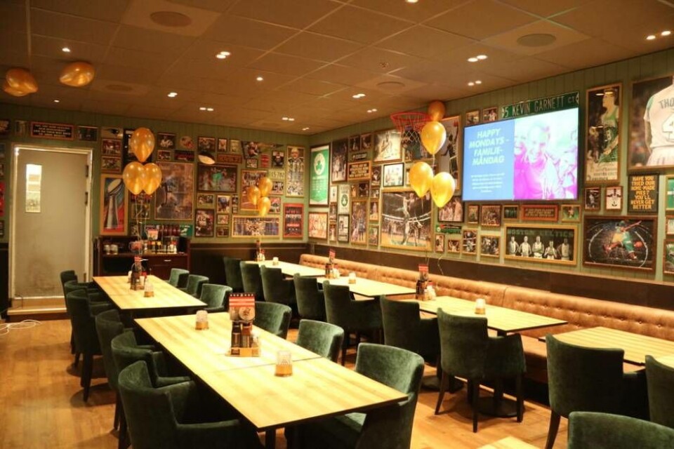 Nya restaurangdelen på i aktivitetsdelen.