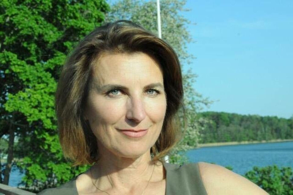 Catrin Nilsmark, 51, redo för de stora golfscenerna igen. Foto: Tuva Nilsmark