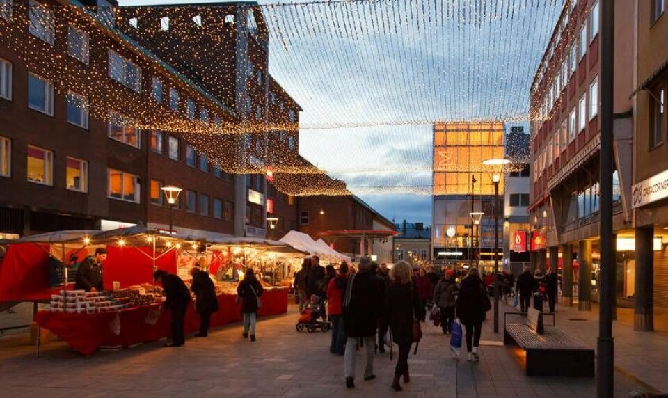 Daga för den traditionsenliga julskyltningen i Västerås city kommande söndag. Foto: Västerås Tidning/Arkiv