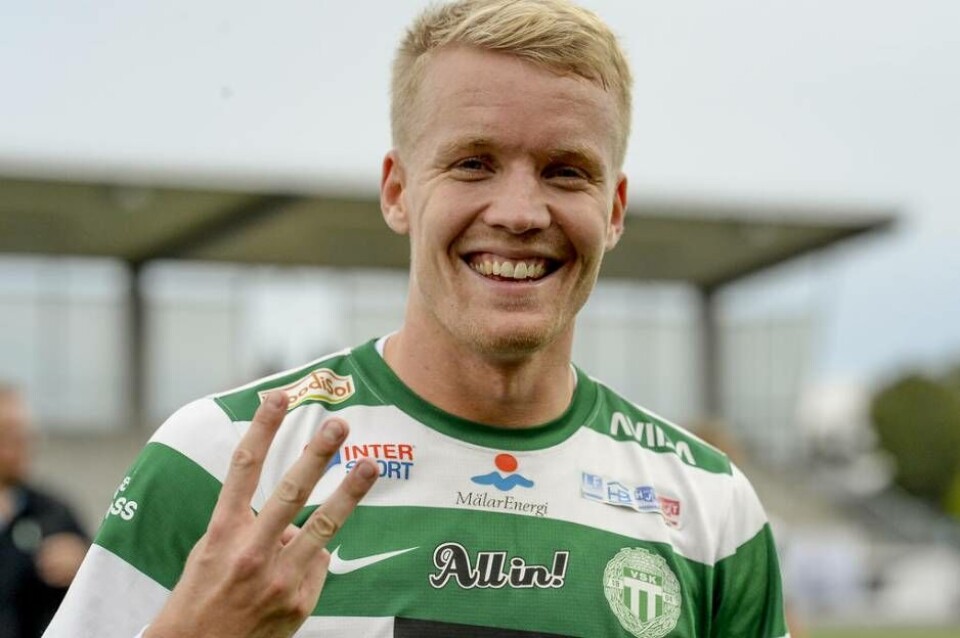 Simon Johansson stod för en kanonmatch när han gjorde hattrick mot Linköping. Foto: STEFAN LINDGREN