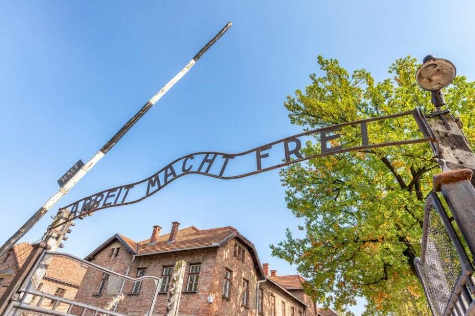 Ingången till koncentrationslägret Auschwitz Birkenau. Foto: Mostphotos
