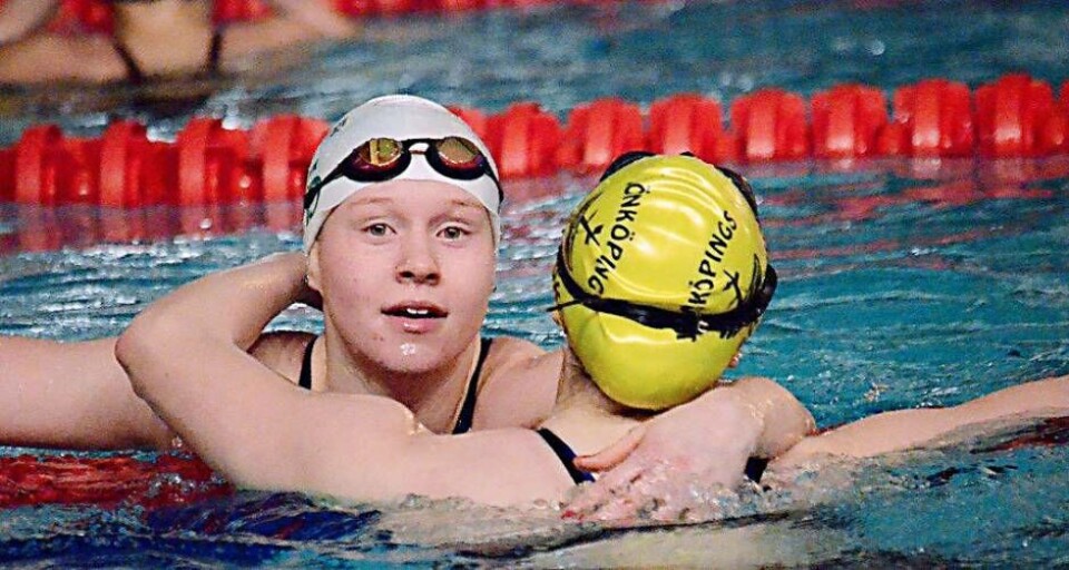 Västeråssimmaren Hannah Brunzell lyckades ta sig till två finaler på junior-VM i Indianapolis. En stor bedrift av 16-åringen. Foto: VSS