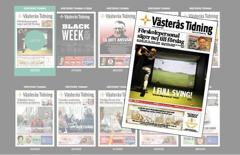Läs helgens Västerås Tidning som e-tidning