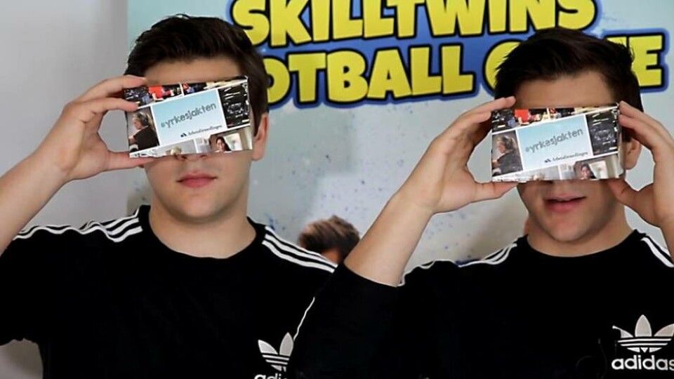 Skilltwins närvarar – givetvis med det namnet! – på ”Skills”-mässan. Foto: Västerås Stad