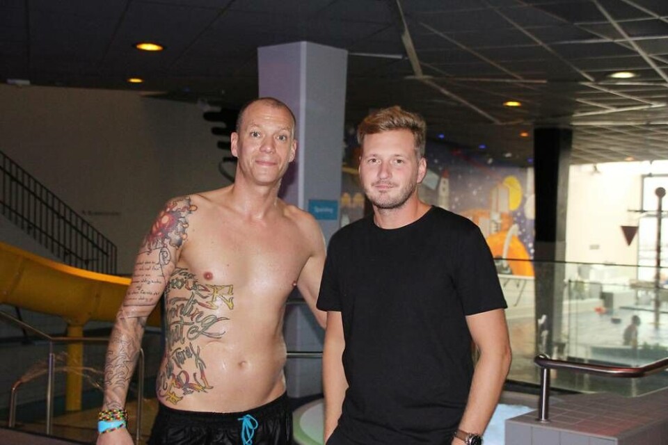 Taggade. Johan Frisk och Kokpunktens Christoffer Tilstam. Foto: Jonas Bergkvist