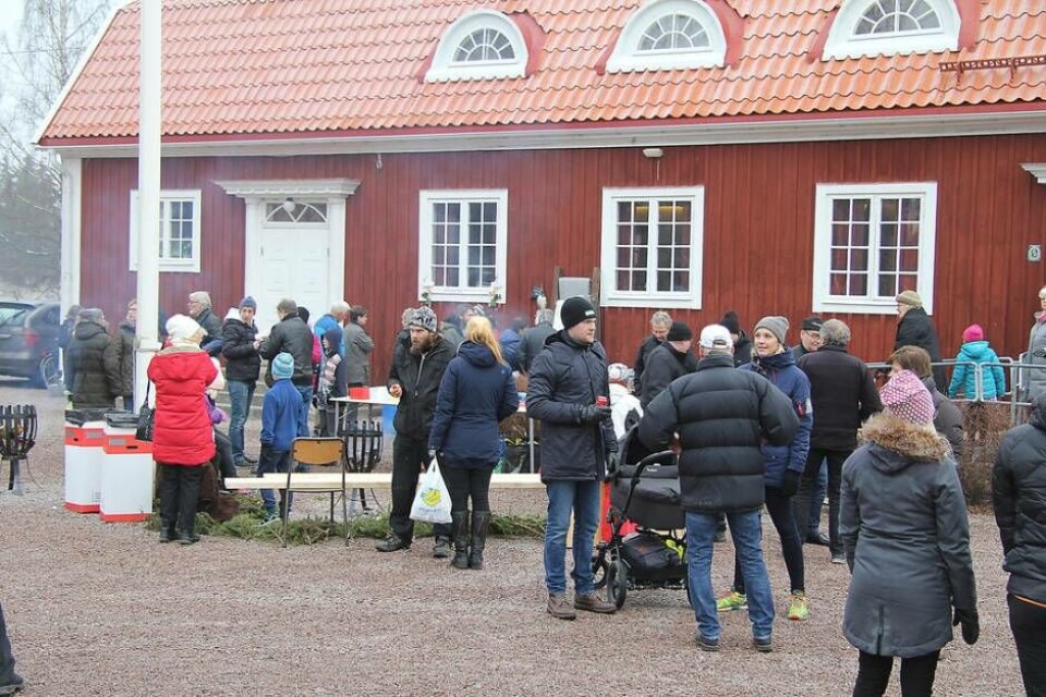 Välbesökt. Från förra årets vintermarknad som lockade omkring 600 besökare. Foto: Helena Andersson