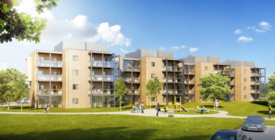 Nordporten blir det sista huset som Mimer bygger på Nordanby Äng.