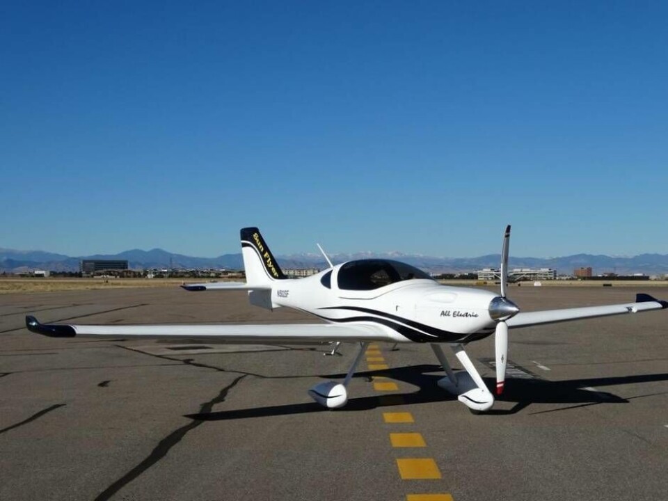 Flygplanet eFlyer 2, kommer snart att synas i luften ovanför Västerås. Foto: Wikipedia Flygplanet eFlyer 2, kommer snart att synas i luften ovanför Västerås. Foto: Wikipedia