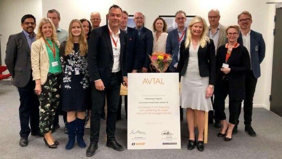 MDH och Bombardier i nytt avtal. Foto: Mälardalens högskola