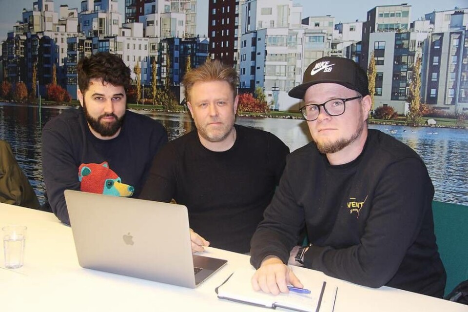 Gian-Carlo Grimaldi, Eddy Slättenhäll och Daniel Hellsten vill ta möten genom event till en ny, högre nivå i Västerås. Foto: Helena Andersson