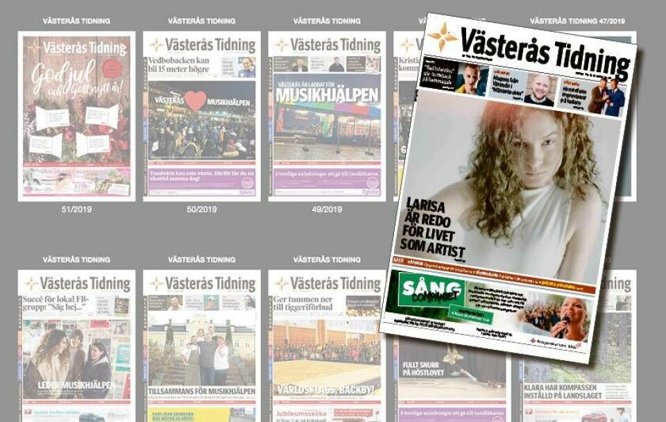 Läs helgens Västerås Tidning som e-tidning