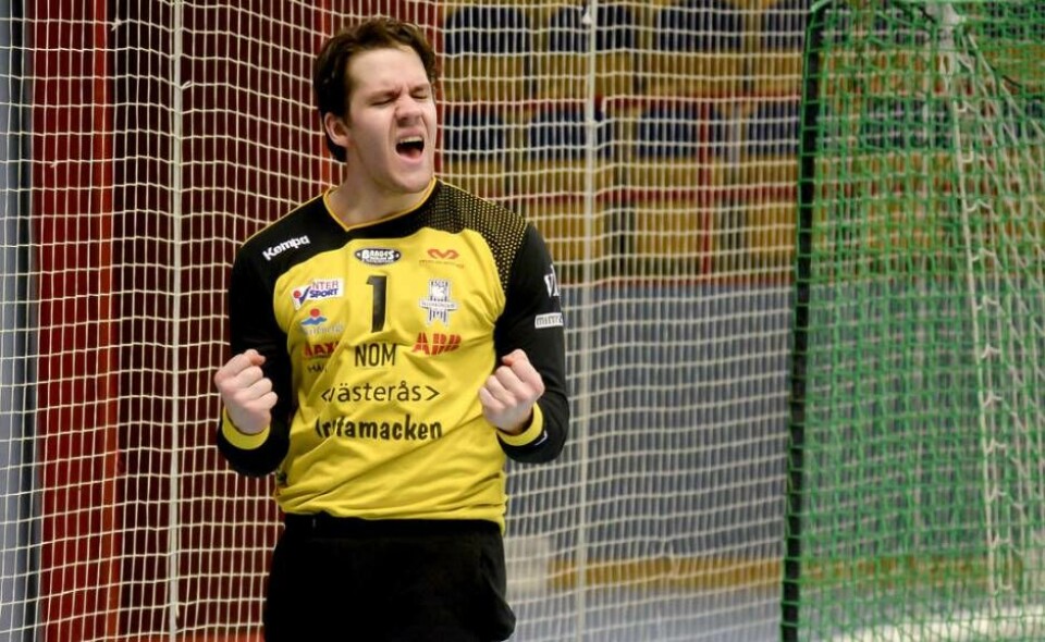 VästeråsIrstas målvakt Nicklas Åsberg storspelade i seriefinalen. Foto: STEFAN LINDGREN×1 / 3Visa bildtextBild 1 av 3