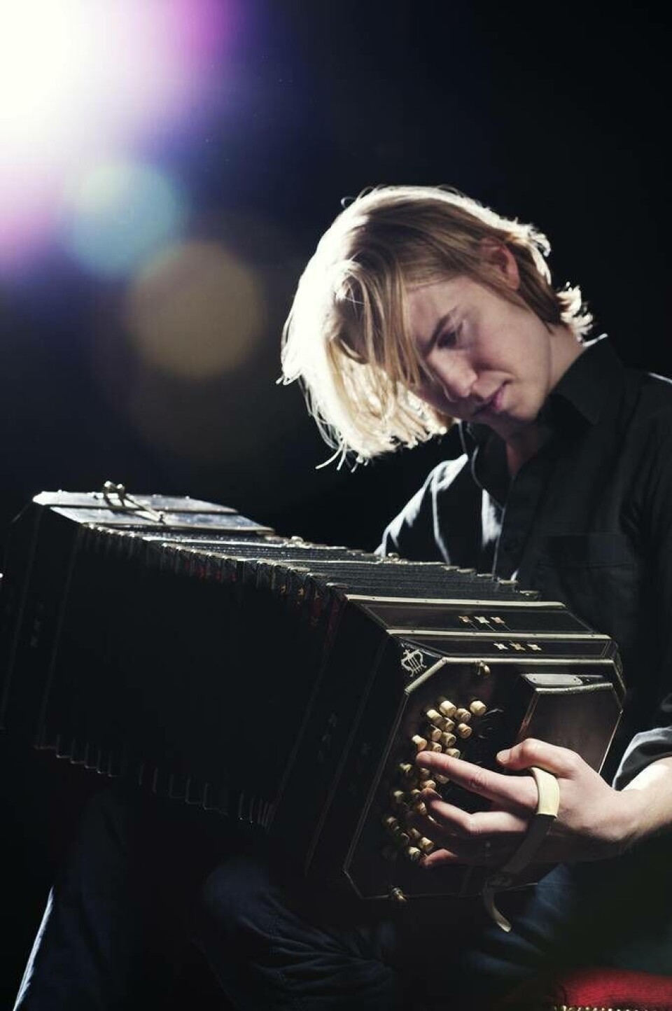 Jens Lundberg, bandoneon. Foto: Elliot Elliot
