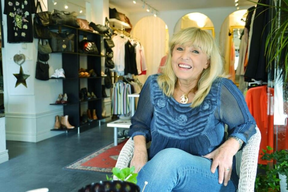 Mina Campese har drivitsecondhandbutiken Minas shop i över 40 år. Foto: Helena Andersson
