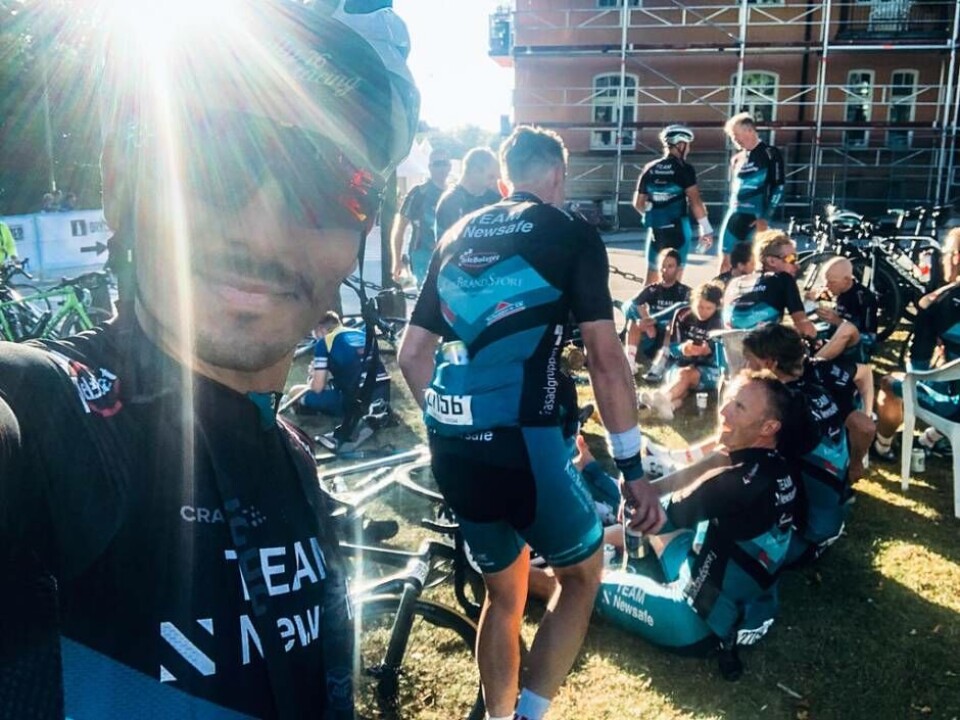 ”En magisk känsla”, säger lagkapenen Rodde Vera, här just efter målgång och en total tredjeplats för Västråslaget Team Newsafe. Foto: Privat ”En magisk känsla”, säger lagkapenen Rodde Vera, här just efter målgång och en total tredjeplats för Västråslaget Team Newsafe. Foto: Privat