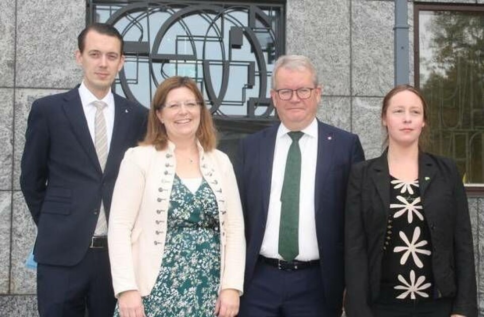 Jesper Brandberg (L), Vicki Skure Eriksson (C), Anders Teljebäck (S) och Anna Thunell (MP) Foto: Sofie Tejre