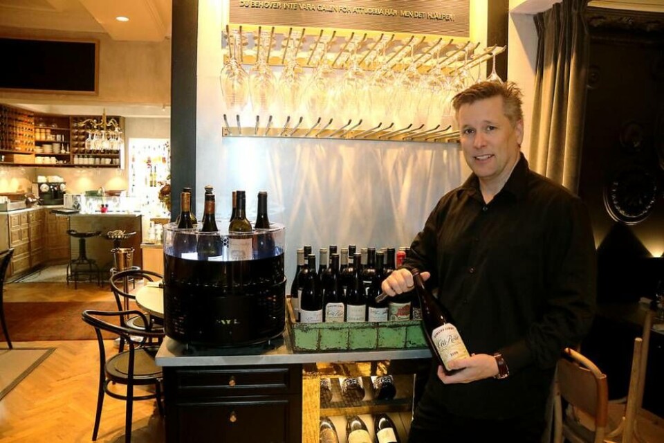 Patric Andersson, huvudsommelier på Frankgruppen. Foto: Jonas Bergkvist Patric Andersson, huvudsommelier på Frankgruppen. Foto: Jonas Bergkvist