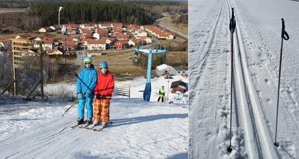I väntan på kylan. Så fort kylan kommit räknar Vedbobacken att kunna öppna backarna. Men redan den 6 november öppnas längdskidspåren. Foto: Vedbobacken/Mostphotos