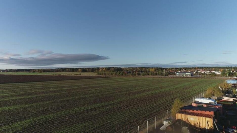 Här, på Fabriksgatan i Gustafsborg, har företaget Grundkraft köpt 38 000 kvadratmeter mark för att bygga industrilokaler som bostadsrätter. Foto: Robert Österlind