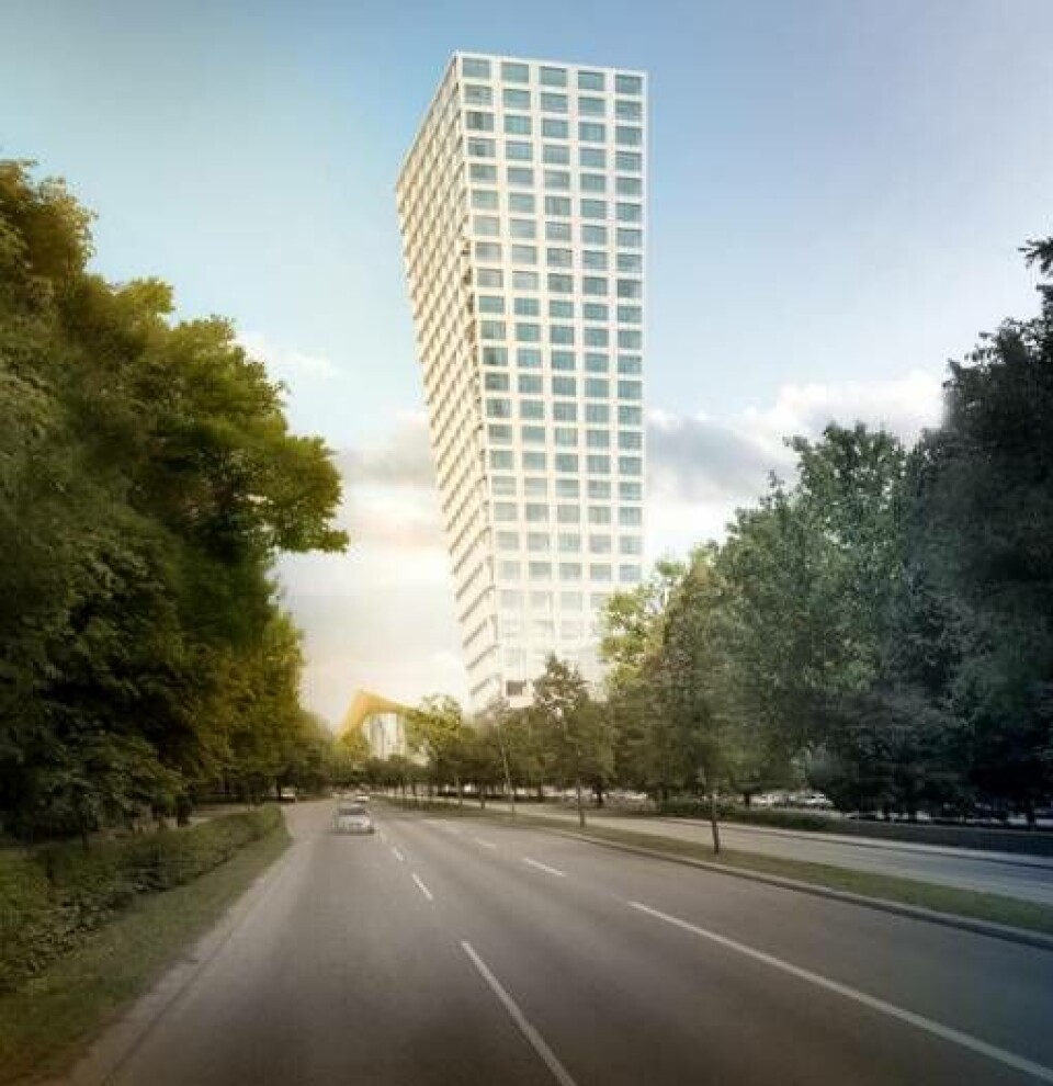 Mälarporten i centrala Västerås är en av de nya stadsdelarna som Västerås planerar för. Foto: Bild: BIG (Bjarke Ingels Group)