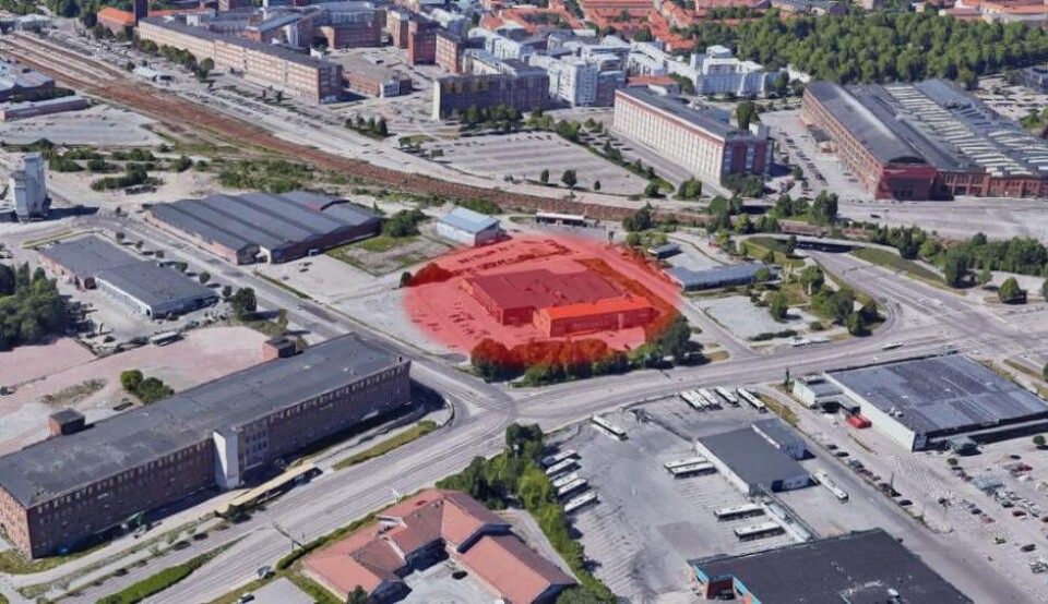 Det nya polishuset i Västerås byggs i korsningen Björnövägen/Kungsängsgatan. Foto: Google Maps