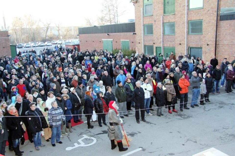 Så här såg det ut i samband med invigningen i december 2013 när västeråsarna äntligen fick en saluhall igen. Nu i helgen firas det att hel slakteriområdet fyller 100 år. Foto: Lasse Blom/Arkiv Så här såg det ut i samband med invigningen i december 2013 när västeråsarna äntligen fick en saluhall igen. Nu i helgen firas det att hel slakteriområdet fyller 100 år. Foto: Lasse Blom/Arkiv
