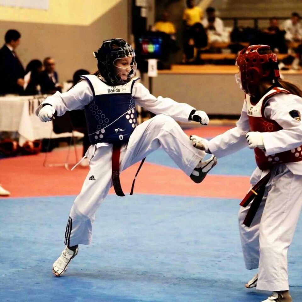 Anna Aukland på sin väg mot bronset. Foto: KSA