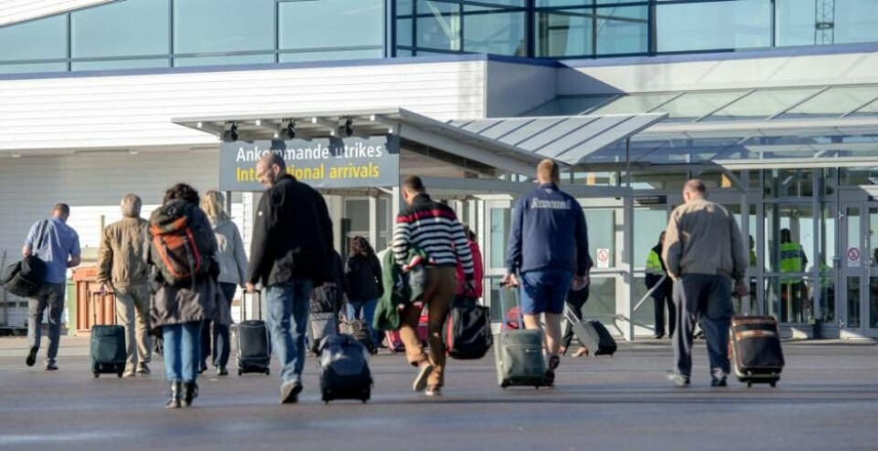 Flygplatsen väntas bli en het valfråga. Foto: ARKIV