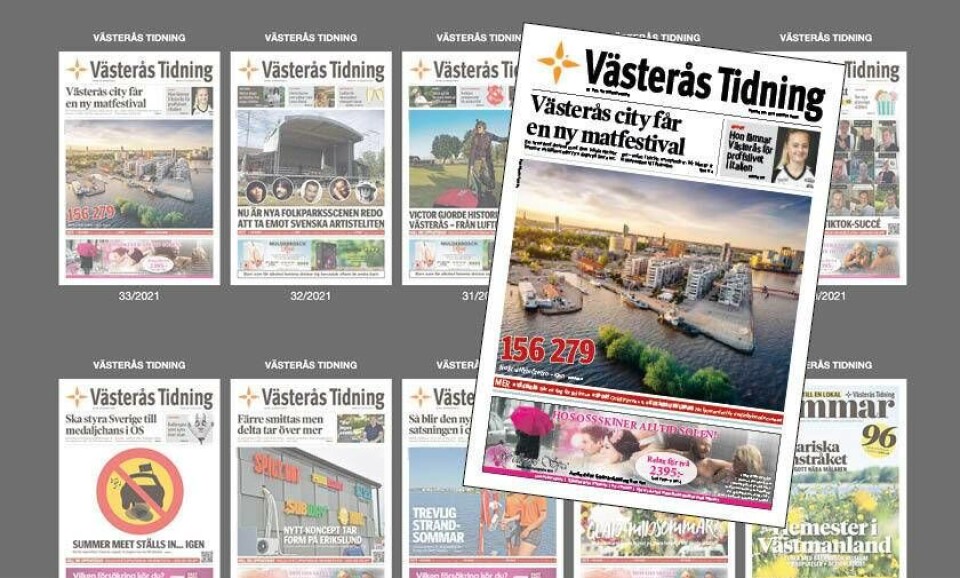 Läs helgens Västerås Tidning som e-tidning
