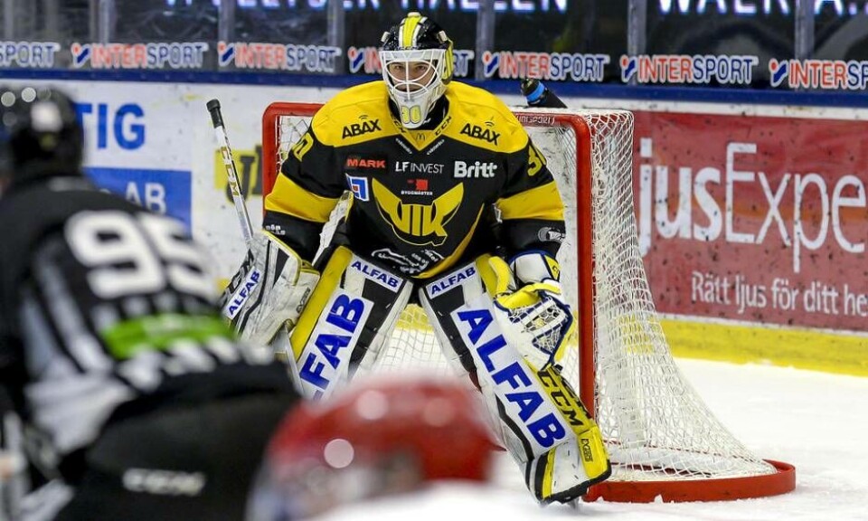 VIK:s målvakt Samuel Ersson. Foto: STEFAN LINDGREN/Arkiv