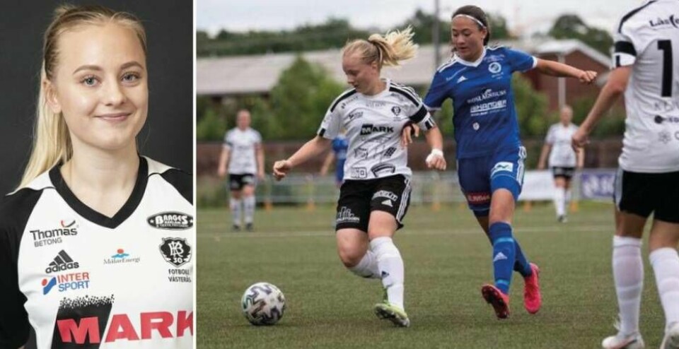Tindra Andersson byter division 1-fotboll i Sverige och BK30 mot proffsliv i Italien. ”En dröm att få spela fotboll på heltid”. Foto: Jim Ahlerup