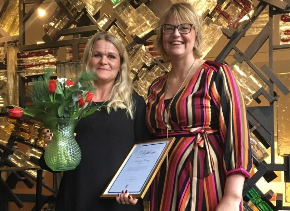 Pernilla Torseng från Hagabergskolan var en av dagens vinnare. Foto: Hagabergsskolan