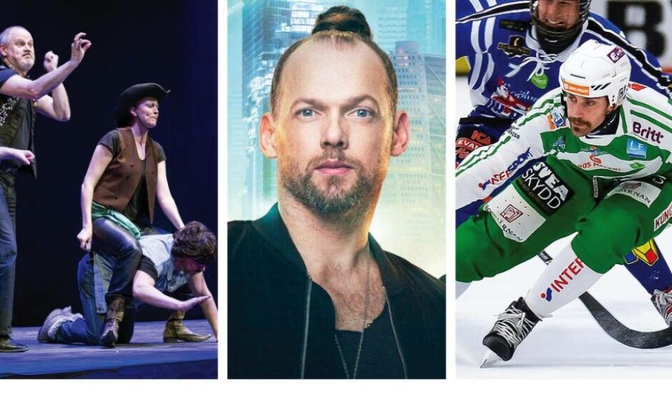 Teatersport och -kavalkad, magi med Brynolf & Ljung och bandyfest med jubilerande kapten Joneby. Foto: Pressbild/Stefan Lindgren