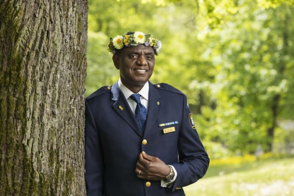 Västeråsaren Jacques Mwepu är dagen sommarpratare. Foto: Mathias Ahlm, SR