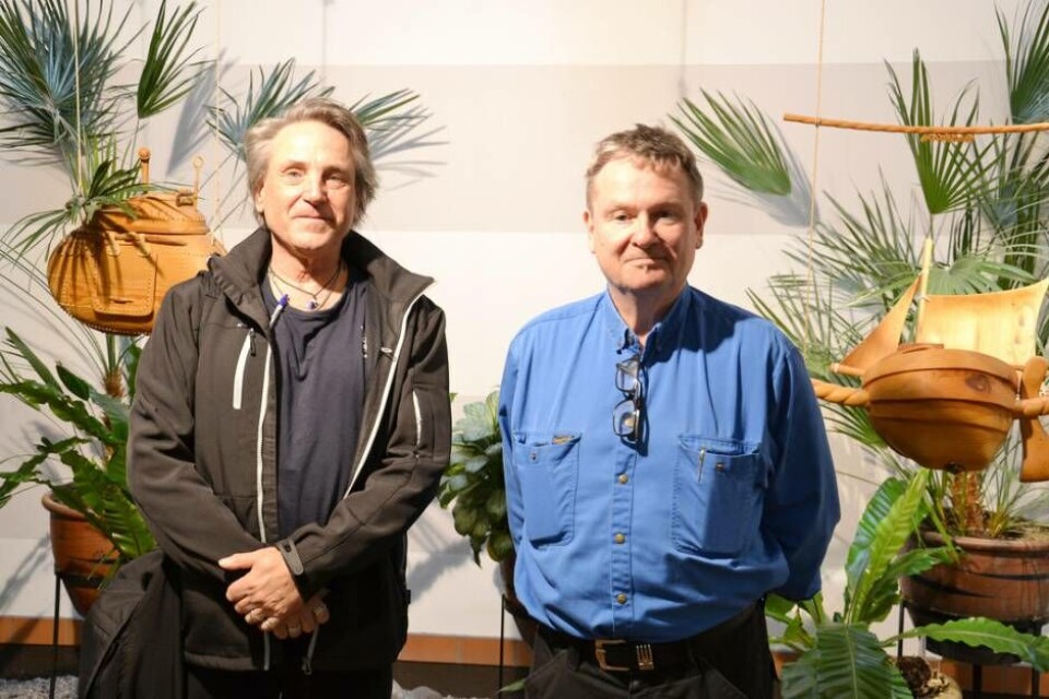Hjälpsam duo. Arosfixarna Harry Holmquist och Per-Arne Nilsson. Foto: Helena Andersson