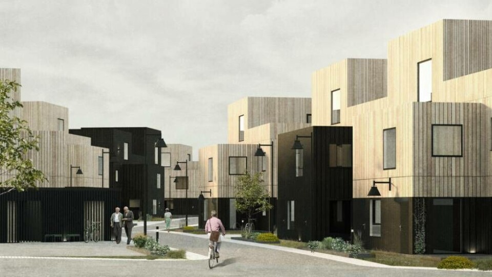 En skiss över det framtida Södra Källtorp. Foto: L Arkitekter