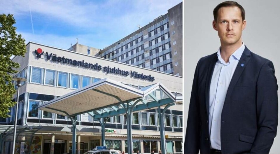 ”Tusentals västmanlänningar väntar idag i en vårdkö”, säger Mikael Andersson Elfgren, oppositionsråd (M). Foto: Pia Nordlander och Pressbild