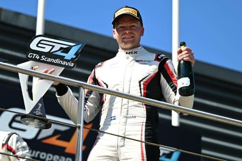 Emil Skärås vann i GT4 Scandinavia-serien på Spa-banan i par med Hans Holmlund. Foto: Toyota Gazoo Racing Sweden